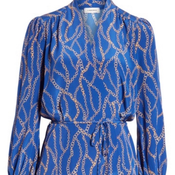 L’Agence Cara Silk Wrap Blouse - Picture 2 of 7